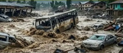 जम्मू-कश्मीर में कुदरत का कहर! 14 जगह बादल फटे, राजौरी में बाढ़ से 4 की मौत; घर-गाड़ियां और बस स्टैंड बहा