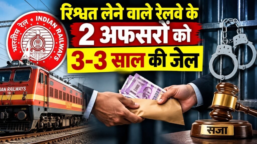 ठेकेदार से रिश्वत लेने वाले रेलवे के 2 अफसरों को 3-3 साल की जेल, CBI कोर्ट का बड़ा फैसला