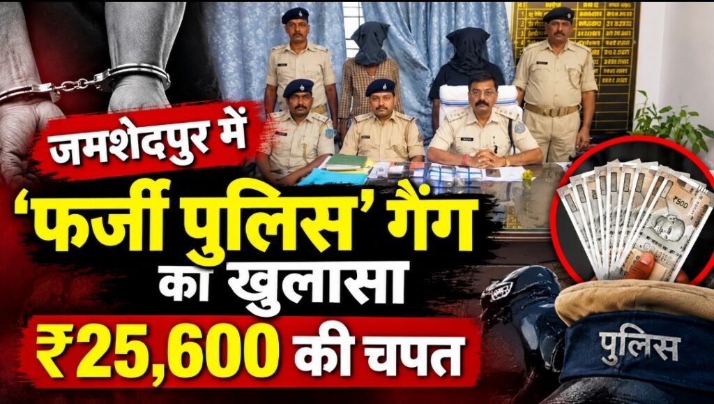 जमशेदपुर में ‘फर्जी पुलिस’ गैंग का खुलासा, आरोपी पर 11 गंभीर मामले