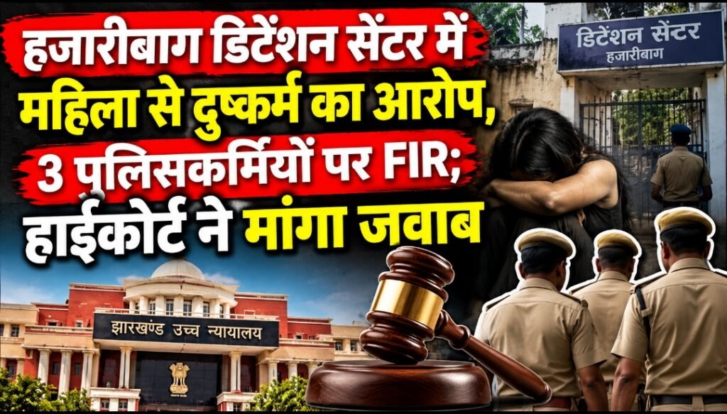 हजारीबाग डिटेंशन सेंटर में महिला से दुष्कर्म का आरोप, 3 पुलिसकर्मियों पर FIR; हाईकोर्ट ने मांगा जवाब