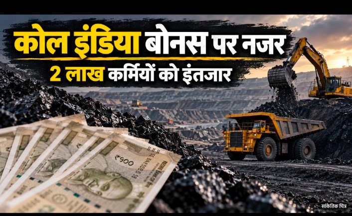 कोल इंडिया बोनस, 2 लाख कर्मियों की नजर बैठक पर, क्या ₹1.10 लाख तक पहुंचेगी राशि?