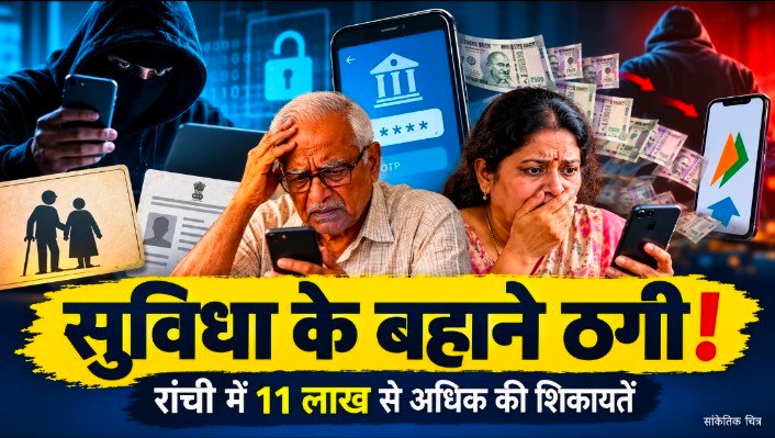 कार्ड और प्रमाणपत्र के बहाने खातों में सेंध, रांची में 11 लाख से अधिक की ठगी की शिकायत